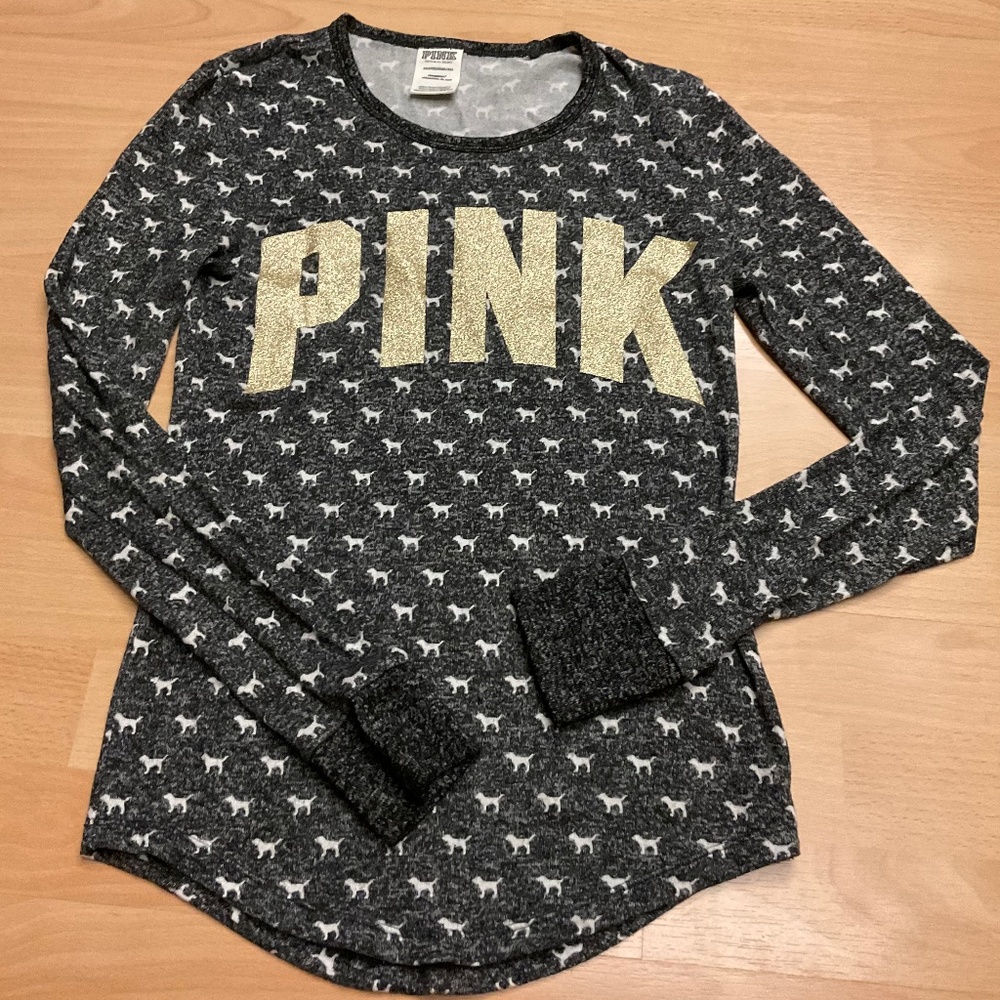 PINK Victoria’s Secret Cozy Long Sleeve Sleep Shirt